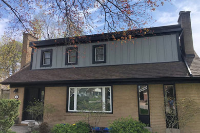Siding Installation - James Hardie Lap and B&B in Pearl Gray