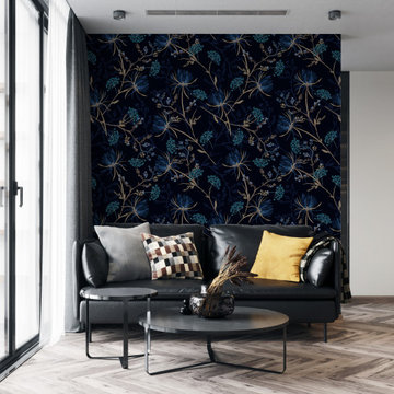 Dark Garden Living Room