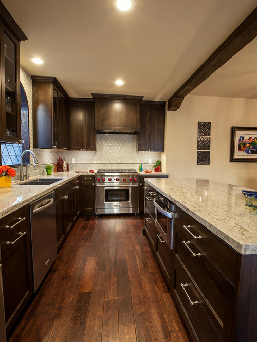 Modern, colorful Spanish Colonial Kitchen