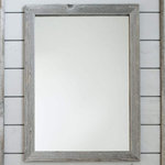 My Barnwood Frames - Gray Shiplap Mirror, 30"x40" - Shiplap walls are definitely the thing right now. But not everyone has the space nor the means to do a shiplap wall so we came up with just the thing to solve the problem. We designed a shiplap mirror mixed with a little reclaimed wood, that will give any shiplap wall a run for its money. This mirror will be a favorite for many so get one while they last! Mirror sizes are listed according to exterior dimensions. Handcrafted in USA. D-ring hanging hardware is included with each mirror allowing you to decide whether to hang it horizontally or vertically.