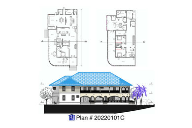 House Plan 20220101C: Two Story Single Family Residence
