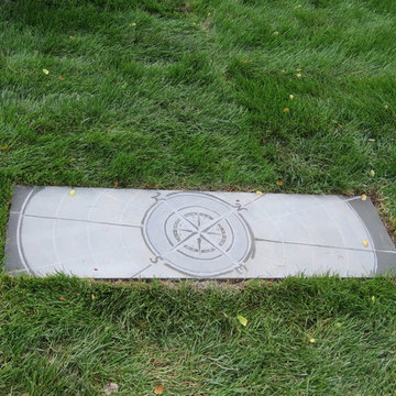 Bluestone carving - True North Garden Paver