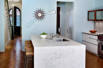 Inspiration for a contemporary kitchen remodel in New York