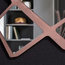 Roots Wall Mirror, 93x100 cm, Copper