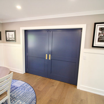 White and Blue Kitchen/Great Room