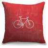 "Bike Silhouette" Pillow 16"x16"