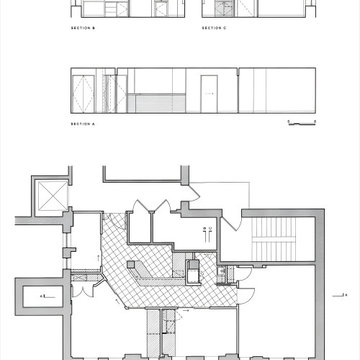 FLOOR PLAN & INTERIOR ELEVATIONS