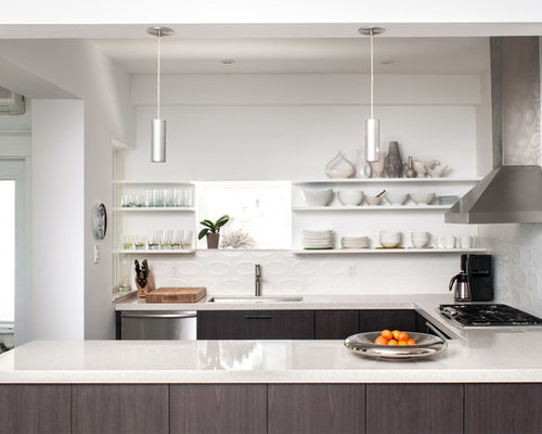 Shelving Instead Of Upper Cabinets | Houzz
