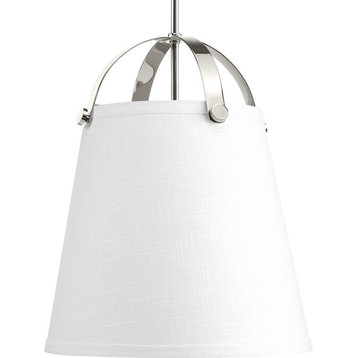 Galley Collection 2-Light Pendant, Polished Nickel