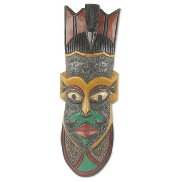 NOVICA Hevi Vi And African Wood Mask