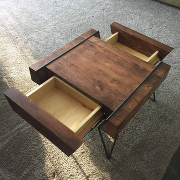 Coffee Table with Hidden Drawers