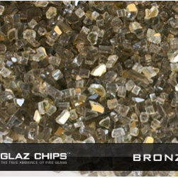1/4 Inch Bronze and Gold Mix Fireglass (10lbs) - Fire Pits