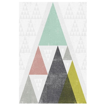 "Mod Triangles III" Digital Paper Print by Michael Mullan, 18"x26"