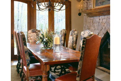 Inspiration for a timeless dining room remodel in Denver