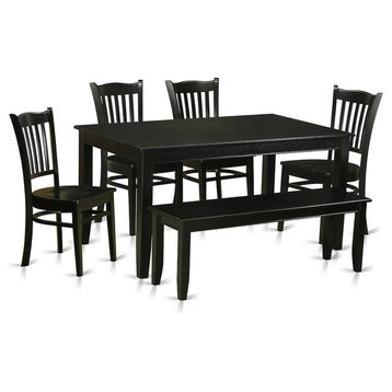 6, -Piece Dining Room Set, Kitchen Table And 4 Kitchen Dining Chairs And Bench