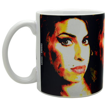 Amy Winehouse "A School Of Thought" Mug Art by Mark Lewis