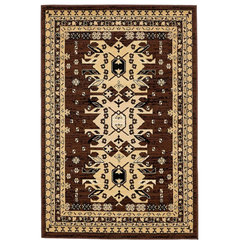 Unique Loom Oasis Taftan Rug Terracotta/Cream 2' 7 x 10' Runner