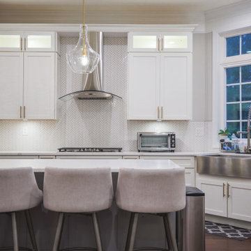Modern Kitchen Remodel in Frederick County, MD with chic kitchen appliances