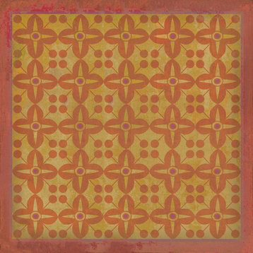 Pattern 03 The Lollipop Guild 60x60 Vintage Vinyl Floorcloth