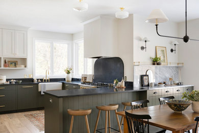 Transitional kitchen photo in Minneapolis