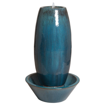 Ceramic Blue Fountain