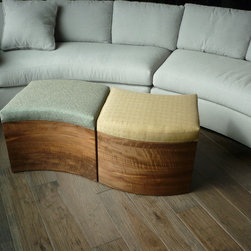 Curved front ottomans - Footstools And Ottomans