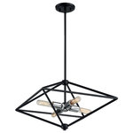 Nuvo Lighting - Nuvo Lighting 60/7008 Legend - 4 Light Small Pendant - Legend; 4 Light; Small Pendant Fixture; Black andLegend 4 Light Small Black/Polished Nicke *UL Approved: YES Energy Star Qualified: n/a ADA Certified: n/a  *Number of Lights: Lamp: 4-*Wattage:60w T9 Medium Base bulb(s) *Bulb Included:No *Bulb Type:T9 Medium Base *Finish Type:Black/Polished Nickel