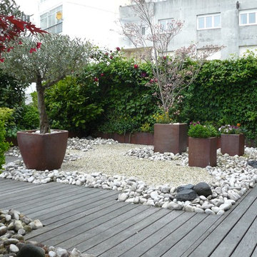 terraza ajardinada en Lugo