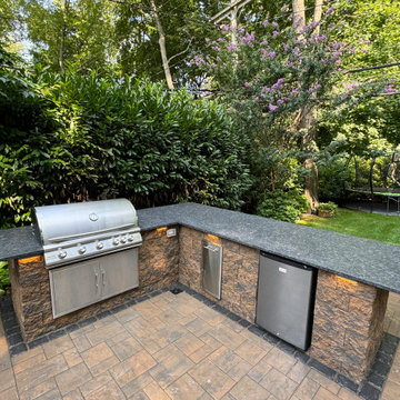 Cambridge Paver Patio with Outdoor Kitchen in Port Washington, NY 11050
