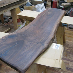 Rustic Hardwood Live Edge Bar Top - Products