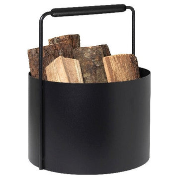 Ashi Firewood Basket Black Handle