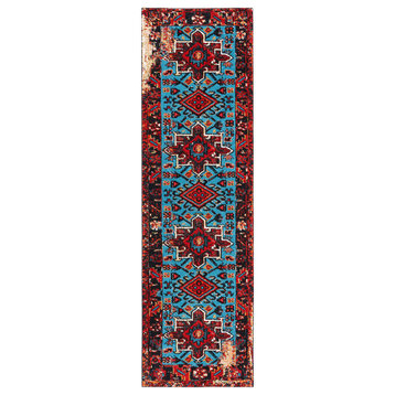 Safavieh Vintage Hamadan Vth211Q Traditional Rug, Red and Light Blue, 2'3"x4'0"