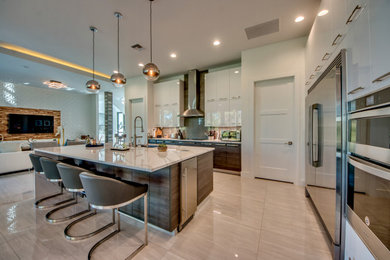 Example of a kitchen design in Miami