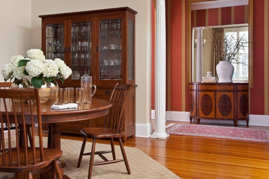 Arts and crafts dining room photo in Richmond