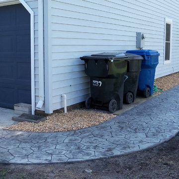 Stamped Concrete Patio & Walkway