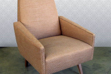 Reupholstered Midcentury chair.