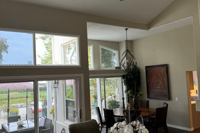 Inspiration for a transitional entryway remodel in Orange County