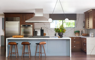 Kitchen of the Week: Walnut and Quartz in a View-Worthy Room