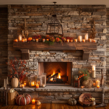 Gorgeous Fireplace Mantels with Wooden Corbels