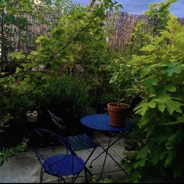 mini terrasse très authentiquement nature