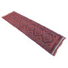 Traditional Rug, Red, 2'x8', Mashwani, Handmade Wool