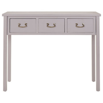 Lou Console With Storage Drawers Grey