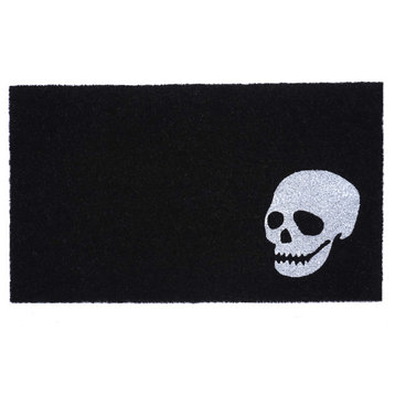 White Skull Doormat, 24"x36"