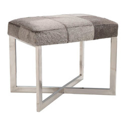 Crosshair Hide Stool - Furniture