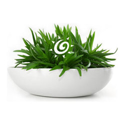 Poly Resin Garden Bowl - Outdoor Pots And Planters