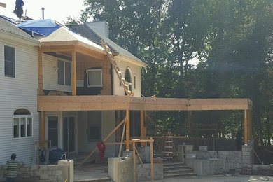 Inspiration for a contemporary balcony remodel in Other