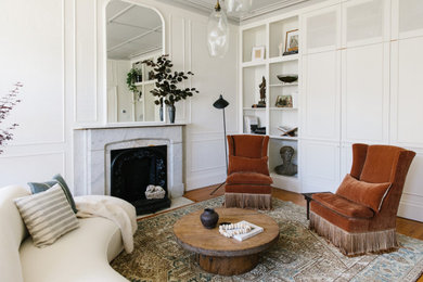 Ornate living room photo in Providence
