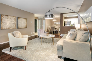 Inspiration for a contemporary living room remodel in Other