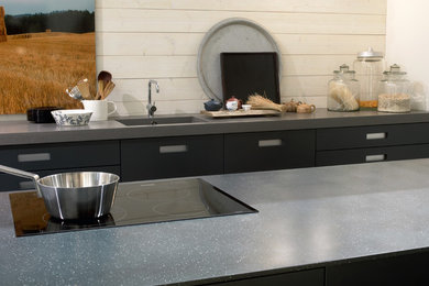 Kitchen - modern kitchen idea in Raleigh