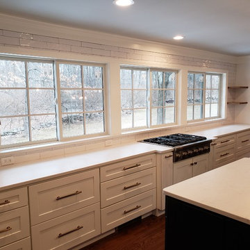 Professional cook top with down draft ventilation